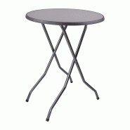 Table haute ronde pliante Barcelona 85cm | Qdm - FT987