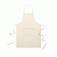 Tablier beige conçu en coton - 8423607346036