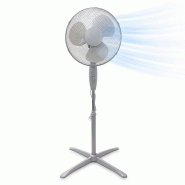 Ventilateur Sur Pied Hauteur Ajustable – Gris 40w - 8682744810996
