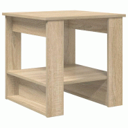 VidaXL Table basse Chêne Sonoma 51 x 50 x 50 cm Bois d'ingénierie Modèle Atlas Atelier - 8000198