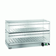 Vitrine chauffée. Structure en acier inoxydable. Dispositif d'humidification. Dimensions 50x35x40(h) cm. FORCAR Modèle VBR4756 - 3201