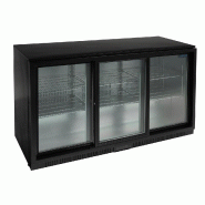 Arrière-bar trois portes coulissantes série g noir 320l - PGL013