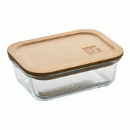 BERGNER Naturally - Boîte Hermétique 650ml en Verre Borosilicate - transparent Q5055