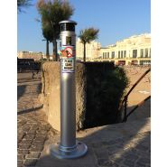 Cendrier collecteur d'extérieur sur pied anti-pluie Melbourne Eco - inoxydable, grande capacité, robuste et design_1