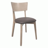 Chaise ANNECY Bois Massif Naturel en simili cuir style scandinave pour intérieur - TIGAONE - marron 3701680318559 Chaise ANNECY Bois Massif Naturel en simili cuir style scandinave pour intérieur - TIGAONE - marron 3701680318559