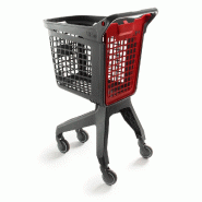 Chariot à roulettes 80 litres - Léger et résistant - 4 roues pivotantes - Anse ergonomique Chariot à roulettes 80 litres - Léger et résistant - 4 roues pivotantes - Anse ergonomique