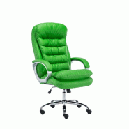 CLP Fauteuil de bureau Big Vancouver similicuir Vert - vert polyester 191174634