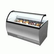Congélateur vitré de glace ISABELLA 13LX (223 / 192 kg) Gris TEFCOLD