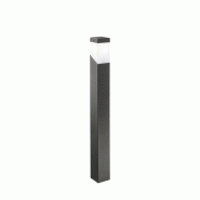 Gea Luce Borne D'Extérieur Ges611 En Aluminium Finition Anthracite Avec Diffuseur Opale Raccord E27 Ip44 - Gealuce - gris GES611