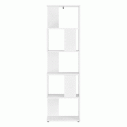 Helloshop26 - Étagère armoire bibliothèque pour salon 159 cm blanc 03_0004690 - 3000560499785
