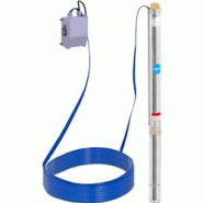 Hillvert - hillvert Pompe Submersible Pompe À Eau Immergée HT-ROBSON-SP750-85 (Débit De 3 780 l/h, 750 W, Hauteur De Refoulement 85 m, pour - 40628