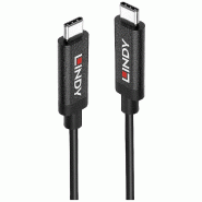 LINDY Câble USB USB 3.2 Gen2 (USB 3.1 Gen2) Connecteur USB-C® , Connecteur USB-C® 5 m Noir 43308 - 4002888433082