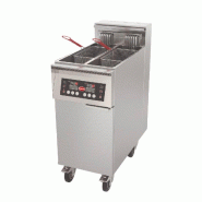MIRROR Friteuse électrique haut rendement - Thermostat électronique - 1 cuve double - 2x11 L - 22kW - 400x800x1015 XMART-RC3T222 - inox XMART-RC3T222