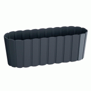 Prosperplast - Jardinière de balcon BOARDEE BASIC 7,9 L - 58,7x14,4x13 cm, anthracite - gris plastique ZA3250