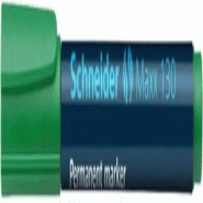 Schneider Marqueur permanent Maxx 130, à pointe ogive, 1 - 3 mm, vert, corps en plastique recyclé à 95% - 113004