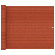 VidaXL Écran de balcon Orange 75x300 cm PEHD Modèle Patio - 311016