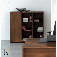 Armoire moyenne avec porte coulissante - MDD - Chêne Canadien