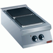 Diamond - Cuisinière 2 plaques électriques -top- - réf. E22/2PQ4T-230/3--N - gris inox AKS-E22/2PQ4T-230/3--N