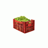 GILAC Caisse ajourée empilable 550 x 360  - 45 L - brique - 3701666000409