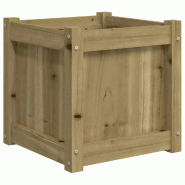 Helloshop26 - Jardinière bac lit surélevé plantes fleurs terrasse jardin 40 x 40 x 40 cm bois de pin imprégné marron 02_0037554 - 3000213897487 Helloshop26 - Jardinière bac lit surélevé plantes fleurs terrasse jardin 40 x 40 x 40 cm bois de pin imprégné marron 02_0037554 - 3000213897487