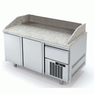 Meuble pizza 800 positif 1565mm 2 portes pleines avec tiroir neutre Coreco