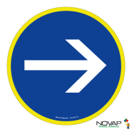 Panneaux rigides ronds hautes visibilités 180 mm interdictions obligations - PNRPSCHV-NV03/SO_0