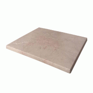 Plateau rectangle de table d'extérieur Werzalit  60x70cm décor Marmor beige