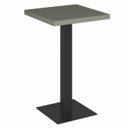 Table mange debout Cage noir plateau vert sauge 70x70x111cm