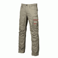 U-Power - Pantalon de travail kaki SMILE Kaki Taille 44 - 44 vert 8033546186992_0