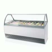Vitrine congélateur de crème glacée blanc vitre bombé - 2156x1080x1... - PMILLENNIUM LX24_0