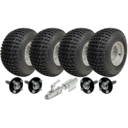 18x9.50-8 Twin Axle ATV Knobby Quad Trailer Kit Wheels, Axles Swivel Hitch 408kg 18x9.50-8 Twin Axle ATV Knobby Quad Trailer Kit Wheels, Axles Swivel Hitch 408kg