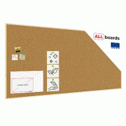 ALLBoards Tableau en Liège avec Cadre en Bois 250×120 cm - TK2512D
