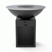 Brasero AHL Ø100cm en acier galvanisé finition noire - noir acier AHL-BG1-A