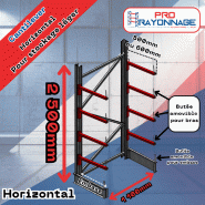 Cantilever léger - Rayonnage à bras modulable - NEUF Cantilever léger - Rayonnage à bras modulable - NEUF