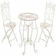 CLP salon de jardin Indra Crème antique - beige métal 11784793_0