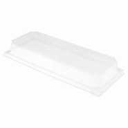 Couvercle transparent PET hauteur 3,7cm pour barquette 59144 - par 1000