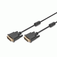 DIGITUS Câble de raccordement DVI, DVI-D 24+1, 5 m, noir - noir 4016032298335_0