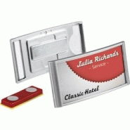 DURABLE Badges Classic Aimant 8,3 x 5 x 23,8 cm ABS (acrylonitrile-butadiène-styrène) 10 pièces - argenté 854023 DURABLE Badges Classic Aimant 8,3 x 5 x 23,8 cm ABS (acrylonitrile-butadiène-styrène) 10 pièces - argenté 854023