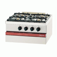 Fourneau à gaz 4 feux vifs à poser 600x650x300 mm - PCSG 640