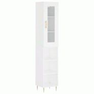 Helloshop26 - Buffet bahut commode armoire meuble de rangement organisateur cuisine salle de séjour salon haut 34,5 x 34 x 180 cm 02_0032374 - 300021_0