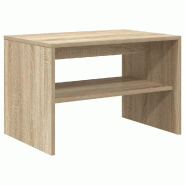 Helloshop26 - Meuble TV polyvalent chic table basse 60 x 40 x 40 cm en bois d'ingénierie chêne sonoma 02_0051221 - Bois massif 3000236804240