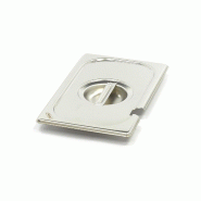 Maxima Couvercle gastronorm - 1/4 GN - acier inoxydable - avec ouverture pour cuillère – 26.5 × 16.2 × 2.5 cm - AKS-09367773 Maxima Couvercle gastronorm - 1/4 GN - acier inoxydable - avec ouverture pour cuillère – 26.5 × 16.2 × 2.5 cm - AKS-09367773