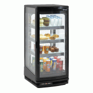 Mini vitrine réfrigérée - 93 L - Noire - CVR93L | Casselin