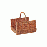 Panier à bûches en osier buff Grand modèle Aubry Gaspard - multicolore 035-1037305