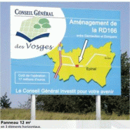 Panneau de communication de chantiers sur mesure