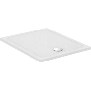 Receveur okyris rectangle droite - 100 x 80 cm - blanc - sans bonde