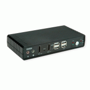ROLINE Switch KVM Dual Head Audio, HDMI, 4K60, 1 Utilisateur - 2 PCs ROLINE Switch KVM Dual Head Audio, HDMI, 4K60, 1 Utilisateur - 2 PCs