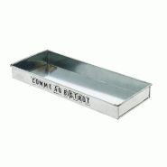 Seau zinc rectangle "Métalic" Comme au bistrot 22x9x2,5cm - par 50