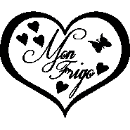 Sticker frigo Mon Frigo coeur