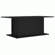 VidaXL Table basse noir 102x55,5x40 cm bois d'ingénierie Modèle Panorama Prestige - 810308